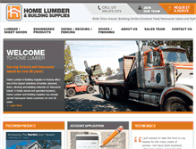 Tablet Screenshot of home-lumber.ca